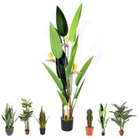3 pezzi grandi uccelli del paradiso 73,7 cm,fiori permanenti Strelitzia imitando piante tropicali,parte floreale realizzata in PU,piante artificiali per casa e ufficio,stelo fiore 0,8 cm(arancione