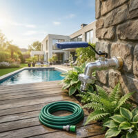 Rubinetto Da Giardino Classico Ottone – AROZ – Attacco 3/4 E Uscita 15 Mm Per Tubo