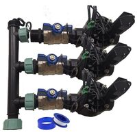 Sistema di Irrigazione Automatica a 3 Zone con Elettrovalvola Rain Bird HV 1'' 24v