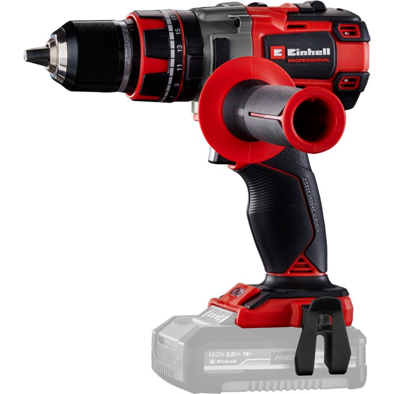 Einhell Professional Perceuse Visseuse à percussion sans fil TP-CD 18/80 Li-i BL-Solo Power X-Change (18 V, moteur Brushless, 80 Nm, mandrin 13 mm) Livré sans Batterie ni Chargeur