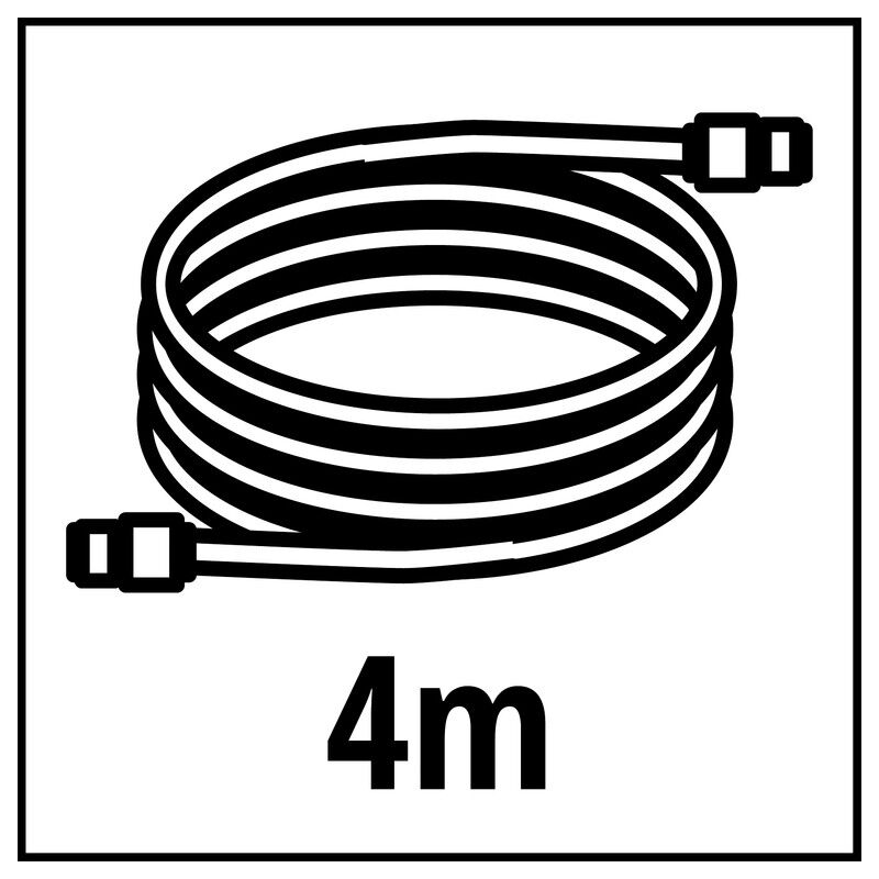 Einhell 4173635 tuyau d'aspiration 4 m en plastique (accessoires de pompe,  longueur 4 m, raccord en plastique 42 mm, 5 pièces)