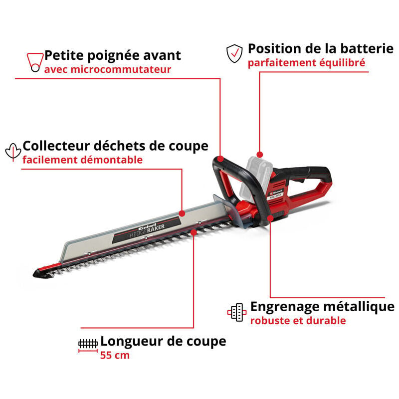 Fiche Technique Tronçonneuse Einhell GE-LC 36/35Li en Promotion