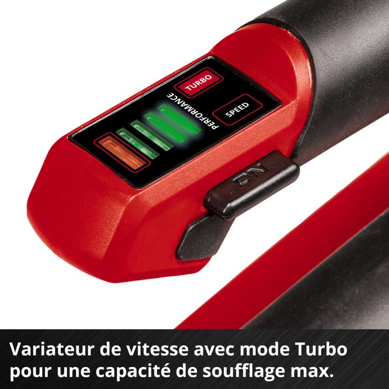 Souffleur De Feuilles Sans Fil Einhell 18V - GP-LB 18/200 Li | Moteur Sans Charbon, Turbo 200 Km/h