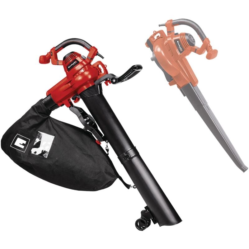 Einhell Aspirateur-souffleur de feuilles GC-EL 3000 E (3000 W, Sac de ramassage 45 L, Sangle de portée réglable)