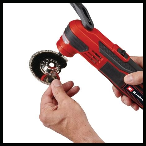 Einhell Outil multifonction TE-MG 350 EQ (350 W, vitesse doscillation variable de 22 000 à 40 000 oscillations/min) Livré avec coffret et accessoires