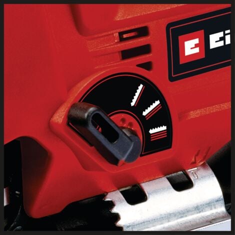 Einhell Scie sauteuse TC-JS 80/1 Kit (550 W, profondeur de coupe 80 mm dans le bois/10 mm dans lacier, régime 3 000 tr/min) Livré avec 3 lames à tige en T