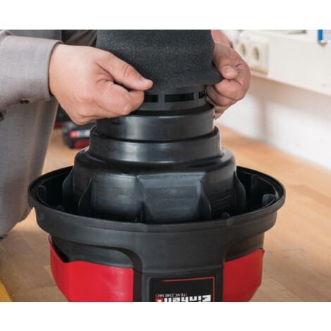 Einhell Lot de 5 filtres en mousse pour aspirateur eaux et poussières (compatible avec tous les aspirateurs eaux et poussières Einhell)