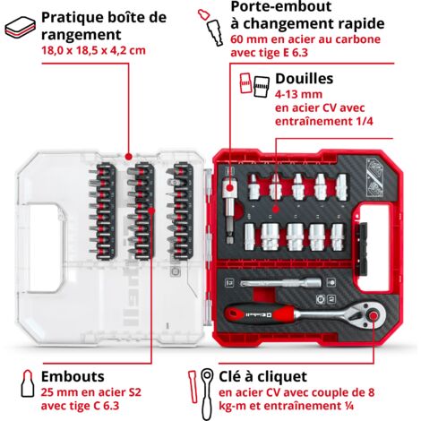 Coffret D'embouts De Vissage Et Douilles BGS - Métriques Et Pouces - Inclus Vis De Sécurité - Neuf