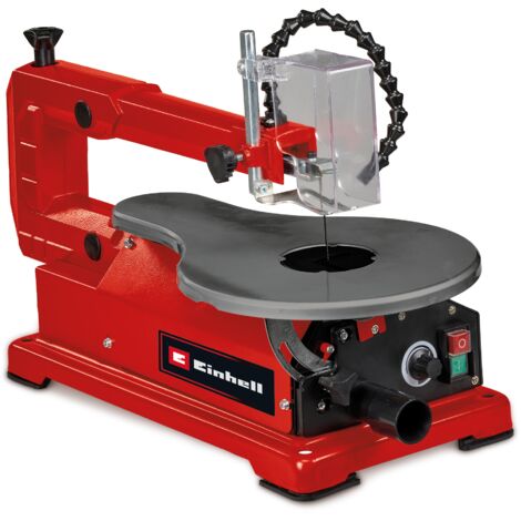 Einhell Scie à chantourner TC-SS 406 E (120 W, réglable jusqu'à 47°, hauteur de coupe de 50 mm) Livré avec 2 lames