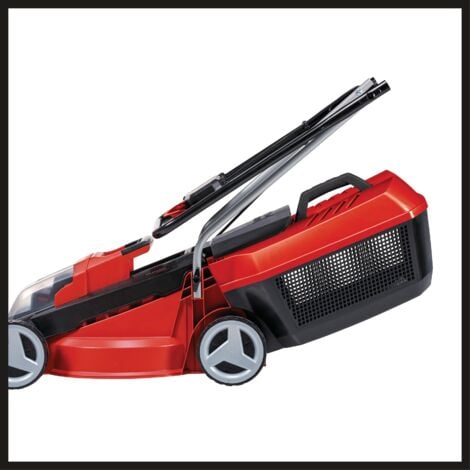 Einhell Tondeuse à gazon sans fil GE-CM 18/30 Li Kit (2x3,0Ah) Power X-Change (18 V, Largeur de coupe 30 cm, Surface conseillée 150 m²) Livré avec 2 Batteries 3,0 Ah et Chargeur