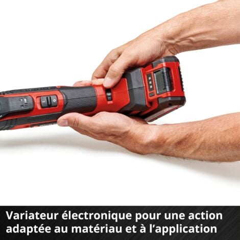 Einhell Professional Outil multifonction sans fil TP-MG 18 Li BL-Solo Power X-Change (18 V, 3 fonctions, mandrin magnétique, accessoires inclus) Livré sans batterie ni chargeur