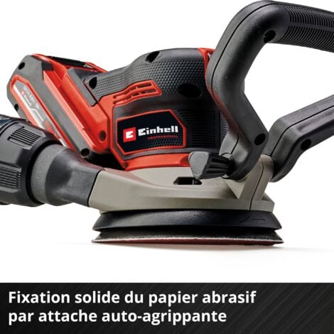 Einhell Professional Ponceuse excentrique sans fil TP-RS 18/32 Li BL-Solo Power X-Change (18 V, moteur Brushless, semelle 125 mm, papier abrasif inclus) Livré sans batterie ni chargeur