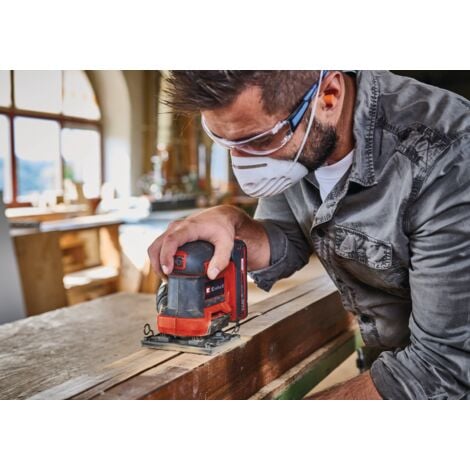 Einhell Ponceuse vibrante sans fil avec 3 plateaux interchangeables TE-OS 18/113 3X Li-Solo Power X-Change (18 V, circuit doscillation de 1,8 mm) Livré sans Batterie ni Chargeur