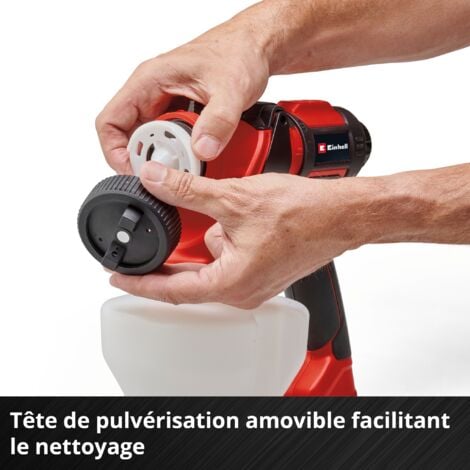 Einhell Pulvérisateur de peinture sans fil TE-SY 18/90 Li-Solo Power X-Change (18V, débit 1 000 ml/min, réservoir 1 200 ml) Livré sans Batterie ni Chargeur