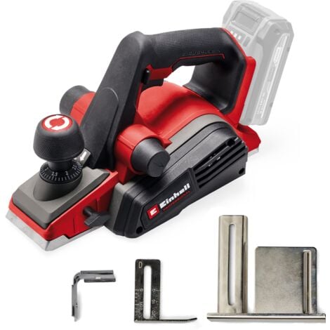 Einhell Professional Rabot sans fil TP-PL 18/3 Li BL-Solo Power X-Change (18V, Moteur brushless, largeur rabotage 82mm, profondeur de passe 3mm max) Livré sans Batterie ni Chargeur