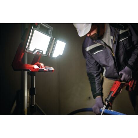 Einhell Lampe sans fil TP-CL 18/3000 Li Set-Solo Power X-Change (18 V, 3 000 lm, tête lumineuse orientable, panneaux lumineux rabattables, 60 LED, avec trépied) Livré sans Batterie ni Chargeur