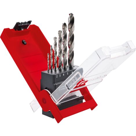 Einhell Set de 6 forets HSS (Forets pour métal, Diamètre: 2, 3, 4, 5, 6 et 8mm)