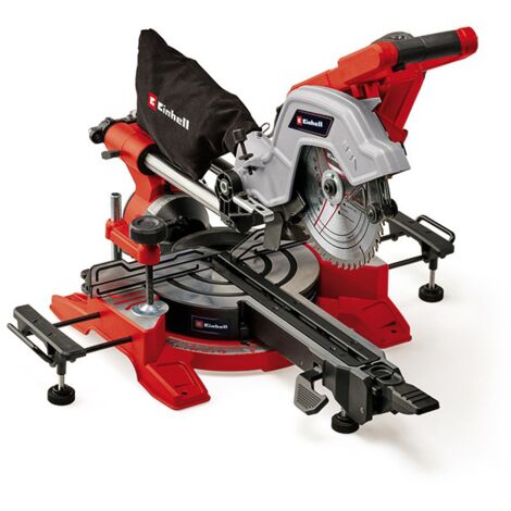 Einhell Scie à onglet radiale TE-SM 8 L Dual (1 800 W, lame de Ø 216 mm, largeur de coupe 305 mm, profondeur de coupe 65 mm, laser marquant la ligne de coupe)