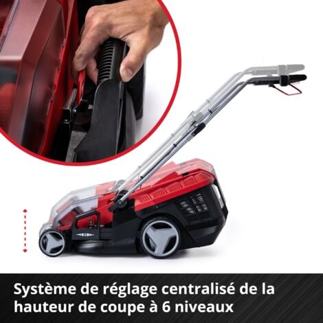 Einhell Tondeuse à gazon sans fil GE-CM 36/36 Li Power X-Change (36V,  largeur de coupe 36cm, Bac 40L) Livré avec 2 Batteries 4,0Ah et 2 Chargeurs
