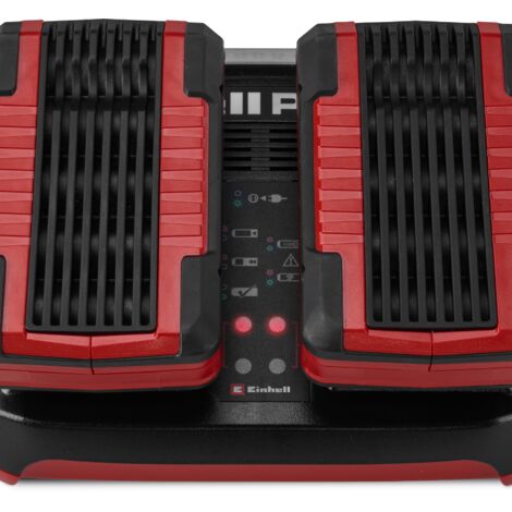 Chargeur Double Einhell Power X-Twincharger 4A - Charge 2 Batteries 18V En Même Temps, Mode Refresh, Gestion Intelligente