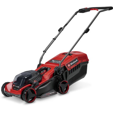Einhell Tondeuse à gazon sans fil GE-CM 18/32 C Li BL-Solo PXC (18V, Brushless, largeur de coupe 32cm, jusqu’à 270 m², bac 27L) Livré sans Batterie ni Chargeur