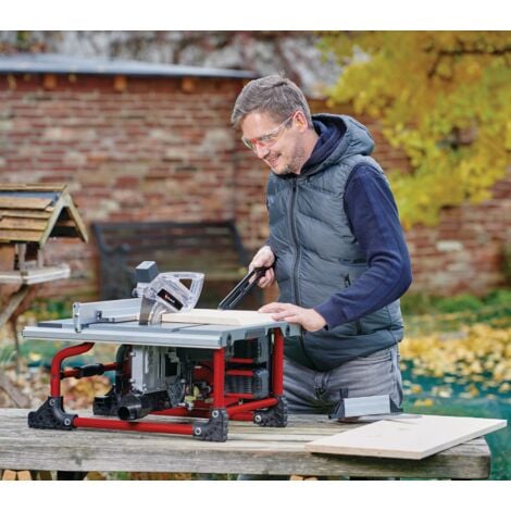 Einhell Scie circulaire sur table sans fil TE-TS 36/210 Li-Solo Power X-Change (36V, 3,800 trs/min, Lame Ø210 x ø30 mm, Table en aluminium) Livré sans Batterie ni Chargeur