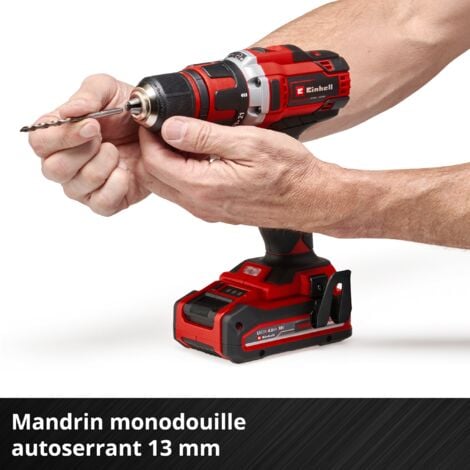 Einhell Perceuse Visseuse sans fil TE-CD 18/40 Li-Solo - Power X-Change (Li-ion, 18V, Couple 40 Nm, Eclairage LED) Livrée sans batterie ni chargeur
