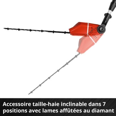 Einhell Outil multifonctions 2en1 sans fil GE-HC 18 Li T Kit Power X-Change (18 V,  ébrancheur : 200 mm, taille-haies : 400 mm) Livré avec Batterie 3,0Ah et Chargeur