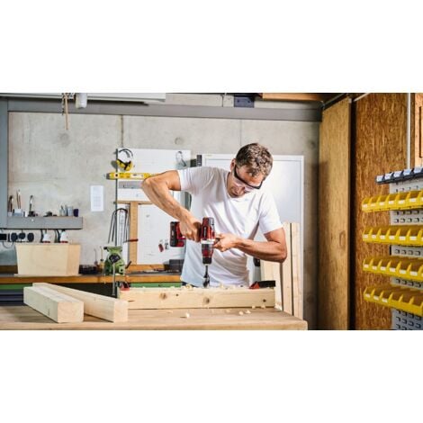 Einhell Perceuse Visseuse à percussion sans fil TE-CD 18/48 Li-i (2 x 2,0 Ah) Power X-Change (Li-ion, 18V, Couple 48 Nm) Livré avec 2 Batteries 2,0Ah et Chargeur