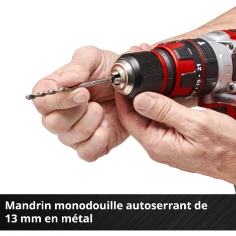 Einhell Perceuse Visseuse à percussion sans fil TE-CD 18/48 Li-i (2 x 2,0 Ah) Power X-Change (Li-ion, 18V, Couple 48 Nm) Livré avec 2 Batteries 2,0Ah et Chargeur