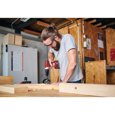 Einhell Kit Perceuse Visseuse sans fil TE-CD 18/2 Li + Clé à Chocs TE-CI 18/1 Li-  Power X-Change (18 V, 1,5 Ah, Temps de charge : 30 min, avec Sac de Transport) Livré 2 Batteries 2,0Ah et Chargeur