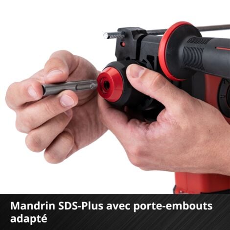 Einhell Professional Marteau Perforateur sans fil HEROCCO - Solo Power X-Change  (18V, 2.2J, SDS-Plus, avec coffret de transport E-Box, moteur sans charbon) Livre sans batterie ni chargeur