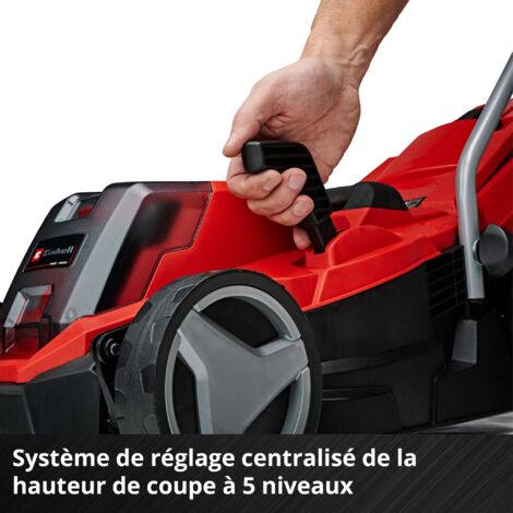 Einhell Tondeuse à gazon sans fil GE-CM 18/33 Li-Solo Power X-Change (18 V, 200 m², 33 cm, 30 L, réglage de la hauteur de coupe en 5 étapes) Livré sans Batterie ni Chargeur