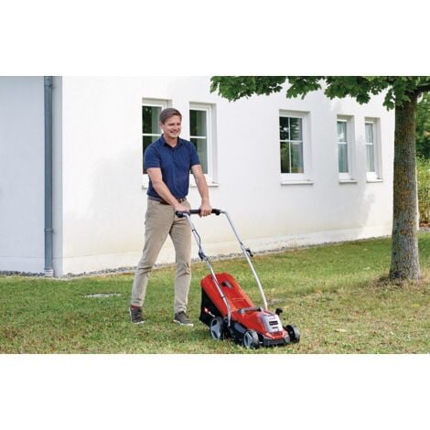 Einhell Tondeuse à gazon sans fil GE-CM 18/33 Li-Solo Power X-Change (18 V, 200 m², 33 cm, 30 L, réglage de la hauteur de coupe en 5 étapes) Livré sans Batterie ni Chargeur
