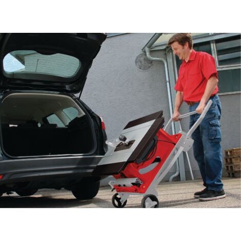 Einhell Scie circulaire sur table TE-TS 250 UF (puissance maximale de 2 000 W, fonction trolley, démarrage progressif, table en aluminium, extensions de table, butée parallèle et butée dangle)