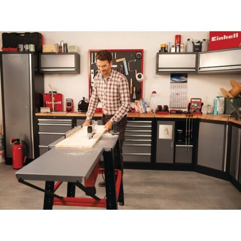 Einhell Scie circulaire sur table TC-TS 315 U (2 000 W, extension de table pour les pièces longues, protège-lame transparent, vendue avec tige coulissante et outil de changement de lame)