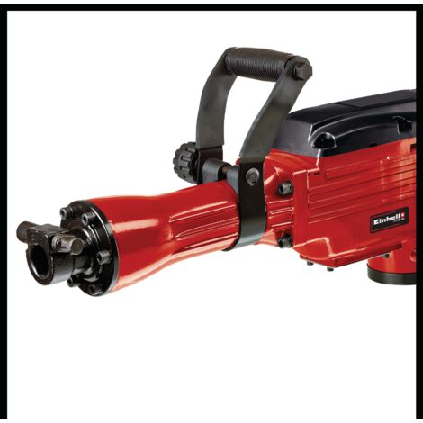 Einhell Marteau Piqueur TC-DH 43 (1600 W, Fréquence de frappe: 1800 cps/min, Force de frappe : 43J, Poignée supplémentaire réglable à 180°) Livré en coffret avec burin et pointeau