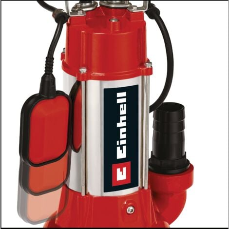 Einhell Pompe dévacuation pour eaux chargées GC-DP 1340 G (1300 W, Hauteur de refoulement 10 m, Câble dalimentation 10 m, Corps en INOX, Livrée avec Filin 6 mètres)