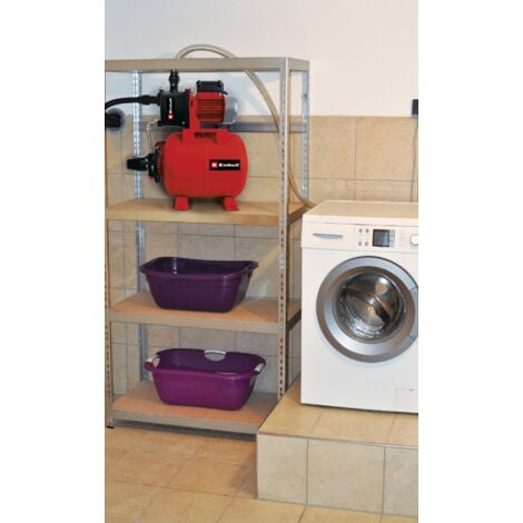 Einhell Groupe de surpression GC-WW 6538 Set (650 W, Hauteur d'aspiration 8 m, Câble dalimentation 1,4 m, Interrupteur à pression) Livré avec tuyau d'aspiration 7 m