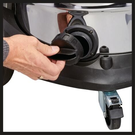 Einhell Aspirateur de chantier TE-VC 2350 SACL (1 600 W, Cuve 50L, classe de poussières L, pour des poussières de valeurs MAK1 mg/m³) Vendu avec plusieurs buses et filtres