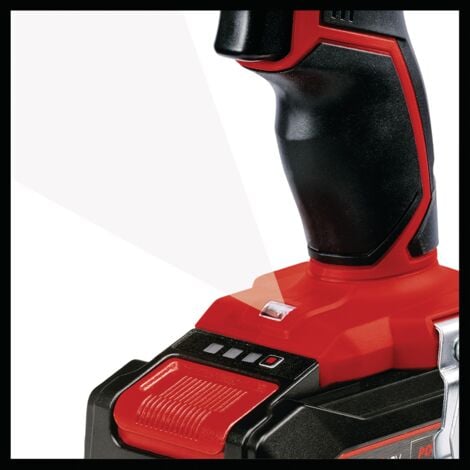 Einhell Perceuse Visseuse à percussion sans fil TE-CD 18/2 Li-i +22 (1x2,5 Ah) Power X-Change (Li-Ion 18 V, Couple 44 Nm ) Livré avec Batterie 2,5 Ah, Chargeur rapide et 22 Accessoires