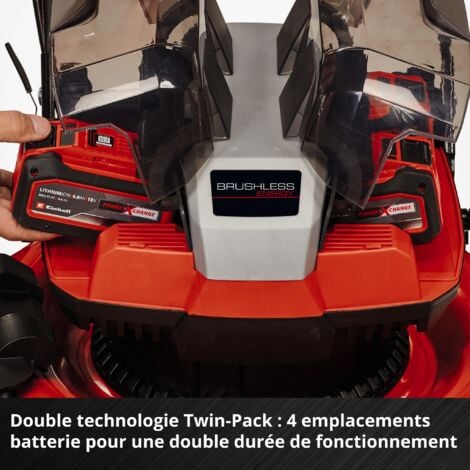 Einhell Tondeuse à gazon sans fil GE-CM 36/48 Li M-Solo Power X-Change (36 V, 48 cm largeur de coupe, jusqu'à 1000 m², fonction mulching) Livré sans Batterie ni Chargeur