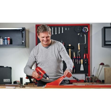 Einhell Décapeur thermique TH-HA 2000/1 (2000 W, Position stable assurée) Livré avec grattoir à peinture, buse large, buse à réflecteur, buse à jet plat, buse de réduction