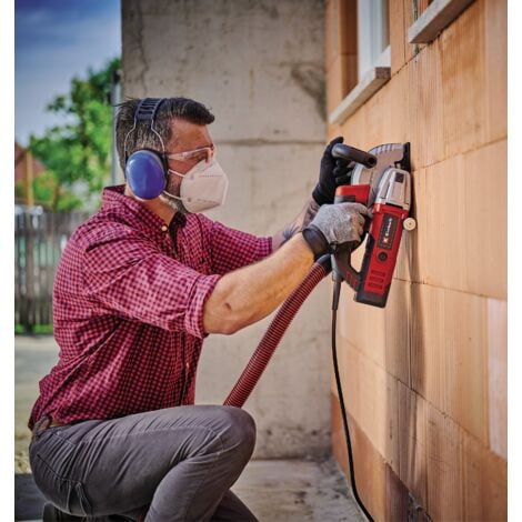 Einhell Rainureuse TE-MA 1500 (1500 W, profondeur de coupe réglable en continu) Livré avec sac + 2 disques de coupe diamant