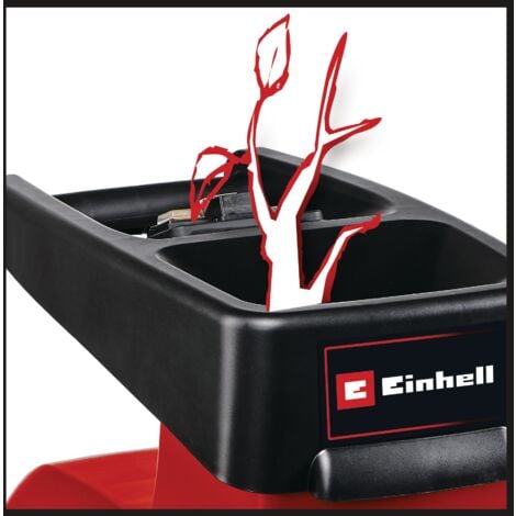 Einhell Broyeur de végétaux silencieux GC-RS 60 CB (2 800 W, cylindre de coupe, bac de 60L, interrupteur de sécurité intégré)