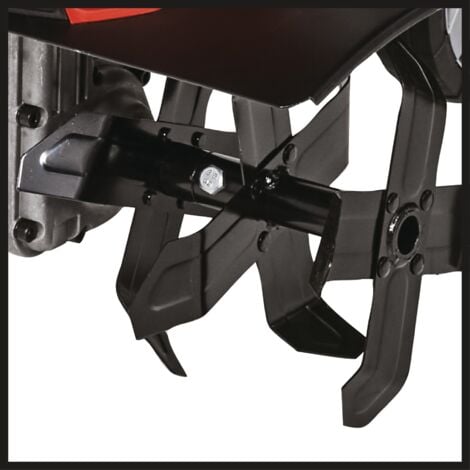 Einhell Motobineuse électrique GC-RT 1545 M (puissance de 1 500 W, moteur série, interrupteur de sécurité 2 points, débrayage anti-surcharge, guidon repliable, fraises de binage robustes)