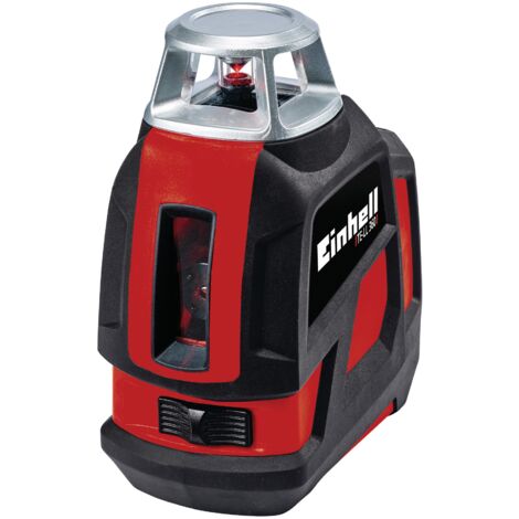 [Ancienne version] Einhell Niveau laser croix TE-LL 360 (Portée 20 m, Niveau à bulle digital), Livré avec support mural et sacoche de rangement