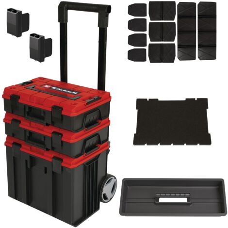 Einhell Tour de coffrets de rangement E-Case Tower (120 kg max, pour le rangement modulable d’équipements sensibles)
