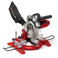 Einhell Scie à onglet TC-MS 2112 (1600 W, Largeur de coupe maximale : 120 mm, Table pivotante, Tête de scie inclinable, Sac à poussière et blocage de sécurité)