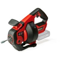 Einhell Furet déboucheur de canalisations sans fil TE-DA 18/760 Li-Solo PXC (18 V, Li-Ion, long flexible spiralé de 7,6 m) Livré sans batterie ni chargeur